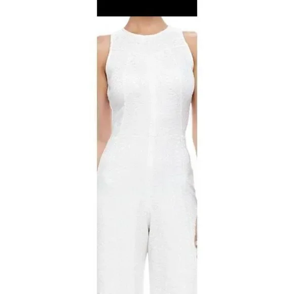 Alexis White Kalvina Halter Style Sleeveless Jumpsuit Sz S NWT - Picture 15 of 15